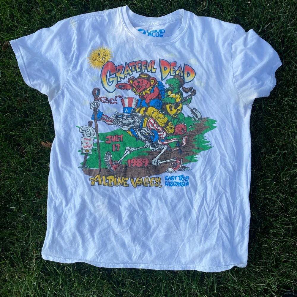 VINTAGE Style Greatful Dead Alpine Valley 1989 Shirt